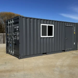 20ft Slate Gray Shiplap Prefabricated Building – 120V