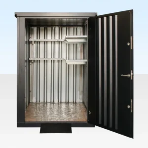 Flat Pack Garden Store – Galvanized Steel Secure Outdoor Storage Shed