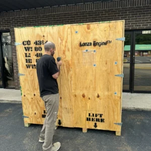 80″ x 48″ x 82″ Heavy-Duty Wooden Shipping Crate