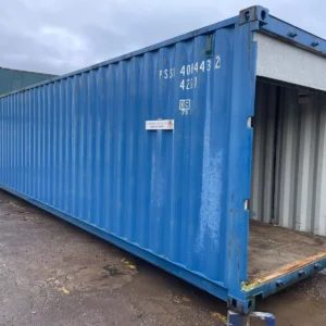 40 ft Shipping Container with Roll-Up Door, Electrical & Lighting