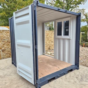 8 ft Shipping Container Lock Up Box – Secure Site Storage Workshop Unit