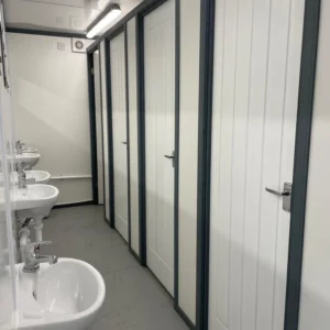 20ft x 8ft Refurbished Anti-Vandal Storage Container Toilet Block