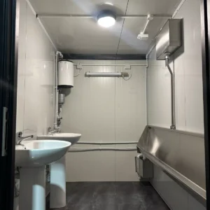 Triple Toilet Shipping Container Unit – Custom Modular Restroom Facility