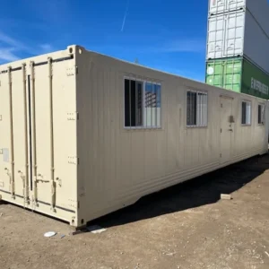 40ft Ground-Level Office Container Converted from Non-Operational Refrigerated Unit